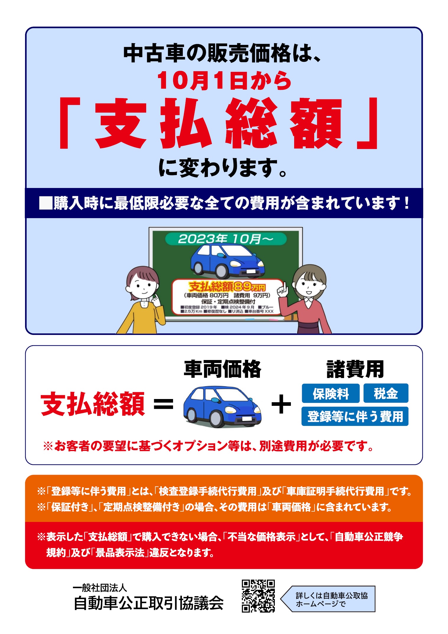 日産神奈川販売株式会社 | 支払総額のご案内